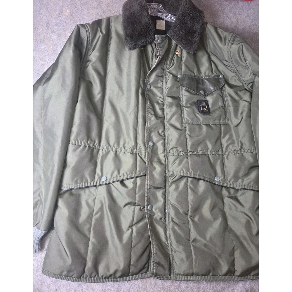 Refrigiwear Mens Green Insulated Jacket Coat Size XL Vintage USA